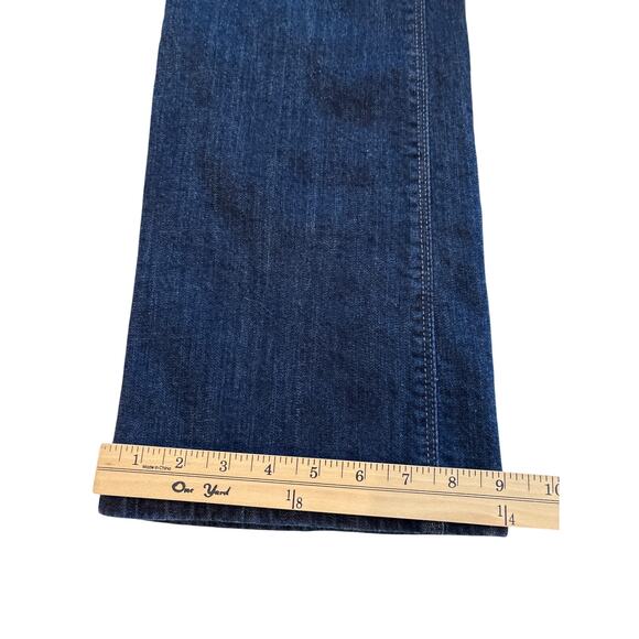 Levis 515 Jeans Womens 12M Blue Bootcut Flap Pockets Stretch Mid Rise Dark Wash - Picture 11 of 11